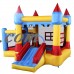 Generic Inflatable Bounce House Castle Commercial Kids Jumper Moonwalk With Ball Without Blower   